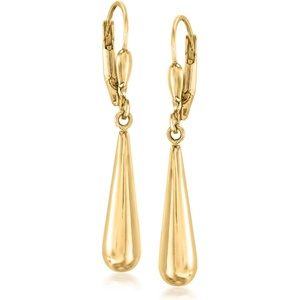 image:imageRossSimons 14kt Yellow Gold Teardrop Earrings