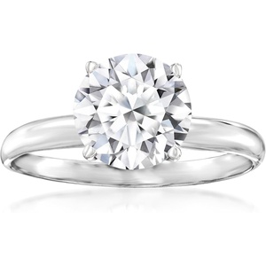 image:imageRossSimons 200 Carat LabGrown Diamond Solitaire Ring in 14kt White GoldDiamond