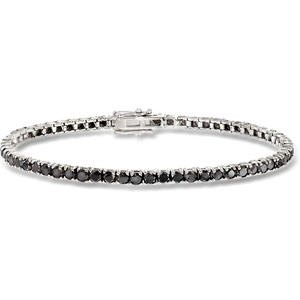 image:imageRossSimons 500 ct tw Black Diamond Tennis Bracelet in 14kt White GoldDiamond