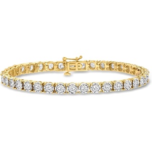 image:imageRossSimons 500 ct tw Diamond Tennis Bracelet in 18kt Gold Over SterlingDiamond