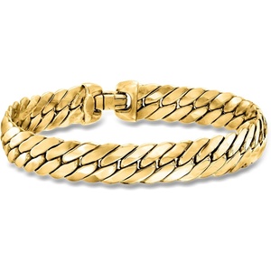 image:imageRossSimons Italian 14kt Yellow Gold CubanLink Braceletno gemstone