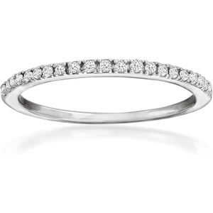 image:imageRossSimons Pure Collection 015 ct tw Diamond Ring in Sterling Silver Size 10