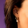 image:imagePure Collection by RossSimons 665mm Cultured Pearl DoubleLoop Drop Earrings in 18kt Gold Over Sterling