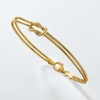 image:imagePure Collection by RossSimons Italian 18kt Gold Over Sterling Knot SnakeChain Braceletno gemstone