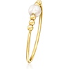 image:imagePure Collection by RossSimons Italian 354mm Cultured Pearl and Bead Ring in 14kt Yellow Gold