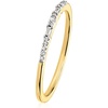 image:imagePure Collection by RossSimons Round and Baguette Diamond Ring in 18kt Gold Over SterlingDiamond