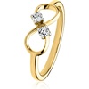 image:imageRossSimons 015 ct tw LabGrown Diamond Infinity Ring in 18kt Gold Over SterlingDiamond