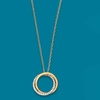 image:imageRossSimons 020 ct tw Diamond Interlocking DoubleCircle Necklace in 14kt Yellow GoldDiamond