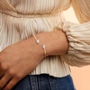image:imageRossSimons 033 ct tw Diamond PearShaped Halo Cuff Bracelet in 14kt Yellow GoldDiamond