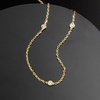 image:imageRossSimons 033 ct tw LabGrown Diamond Station Necklace in 18kt Gold Over SterlingDiamond