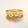 image:imageRossSimons 045 ct tw Scattered MultiGemstone Ring in 18kt Gold Over SterlingAmethyst
