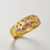 image:imageRossSimons 045 ct tw Scattered MultiGemstone Ring in 18kt Gold Over SterlingAmethyst
