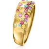 image:imageRossSimons 045 ct tw Scattered MultiGemstone Ring in 18kt Gold Over SterlingAmethyst