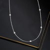 image:imageRossSimons 050 ct tw LabGrown Diamond Station Necklace in Sterling SilverDiamond