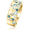 image:imageRossSimons 070 ct tw Tonal Blue Topaz Ring in 18kt Gold Over SterlingTopaz
