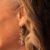 image:imageRossSimons 075 ct tw Diamond Floral Drop Earrings in 18kt Gold Over Sterling
