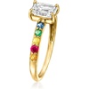 image:imageRossSimons 100 Carat LabGrown Diamond Ring With 37 ct tw Rubies Emeralds and Multicolored Sapphires in 14kt Yellow GoldDiamond