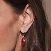 image:imageRossSimons 1000 ct tw Ruby Drop Earrings in 10kt Yellow Gold