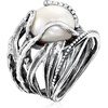 image:imageRossSimons 12125mm Cultured Pearl Ring in Sterling Silver