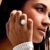 image:imageRossSimons 12125mm Cultured Pearl and 90 ct tw White Topaz Ring in Sterling Silver