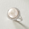 image:imageRossSimons 12125mm Cultured Pearl and 90 ct tw White Topaz Ring in Sterling Silver