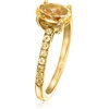 image:imageRossSimons 130 ct tw Citrine Birthstone Ring in 18kt Gold Over SterlingCitrine