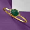 image:imageRossSimons 1300 Carat Emerald Bangle Bracelet in 18kt Gold Over SterlingEmerald