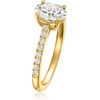 image:imageRossSimons 140 ct tw Moissanite Birthstone Ring in 18kt Gold Over SterlingMoissanite