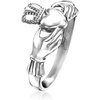 image:imageRossSimons 14kt White Gold Claddagh RingNo Gemstone