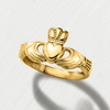 image:imageRossSimons 14kt Yellow Gold Claddagh RingNo Gemstone