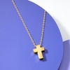 image:imageRossSimons 14kt Yellow Gold Cross Pendant NecklaceNo Gemstone