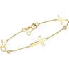 image:imageRossSimons 14kt Yellow Gold Cross Station Bracelet With DiamondsDiamond