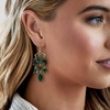 image:imageRossSimons 14kt Yellow GoldPlated Chandelier Earrings With Natural and Simulated Gemstones