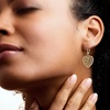 image:imageRossSimons 14kt Yellow GoldPlated Filigree Heart Drop Earrings