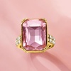 image:imageRossSimons 14kt Yellow GoldPlated Ring With Simulated Kunzite and 81 ct tw CzsCubic Zirconia
