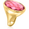image:imageRossSimons 14kt Yellow GoldPlated Ring With Simulated Pink TourmalineNo Gemstone