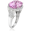 image:imageRossSimons 1500 Carat Kunzite Ring With 86 ct tw LabGrown Diamonds in Platinum Size 7