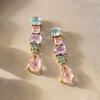 image:imageRossSimons 1525 ct tw MultiGemstone Drop Earrings in 18kt Gold Over Sterling
