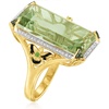 image:imageRossSimons 1600 Carat Prasiolite and 20 ct tw White Topaz Bumblebee Ring With Black Enamel in 18kt Gold Over Sterlingprasiolitequartz