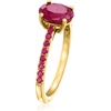 image:imageRossSimons 170 ct tw Ruby Birthstone Ring in 18kt Gold Over SterlingRuby