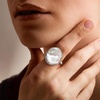 image:imageRossSimons 1821mm Cultured Keshi Pearl Ring in Sterling Silver