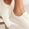image:imageRossSimons 18kt Gold Over Sterling Bead Station Anklet 9 inches