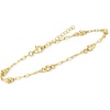 image:imageRossSimons 18kt Gold Over Sterling Bead Station Anklet 9 inches