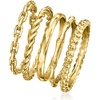 image:imageRossSimons 18kt Gold Over Sterling Jewelry Set 5 Stackable RingsNo Gemstone