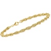 image:imageRossSimons 18kt Gold Over Sterling SingaporeChain Anklet 10 inches