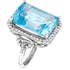 image:imageRossSimons 2000 Carat Swiss Blue Topaz and 90 ct tw White Topaz Ring in Sterling SilverTopaz