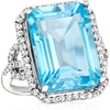 image:imageRossSimons 2000 Carat Swiss Blue Topaz and 90 ct tw White Topaz Ring in Sterling SilverTopaz