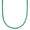 image:imageRossSimons 2000 ct tw Emerald Bead CharmCompatible Toggle Necklace in 18kt Gold Over SterlingEmerald
