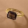 image:imageRossSimons 270 Carat Smoky Quartz EastWest Ring in 18kt Gold Over SterlingQuartz