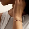 image:imageRossSimons 360 ct tw Garnet Heart Bolo Bracelet in 18kt Gold Over Sterling